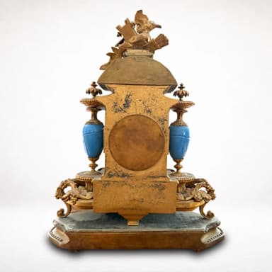 Mantel clock back